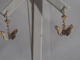 18 kt Gold Filled Butterfly  Earrings (4560)