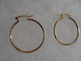 18 kt Gold Filled Hoop  Earrings (7111)