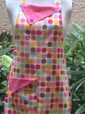 Handmade Retro Style Women's Multi -Color Polka Dot Full Apron