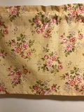 HANDMADE FLORAL SHABBY CHIC VALANCE,41 X 15 INCHES