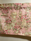 HANDMADE TEACUP AND FLOWERS SHABBY CHIC VALANCE,41 X 15 INCHES