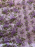 LAVENDER SHABBY ROSE /CHIC FABRIC BY THE YARD,108 INCHES WIDE