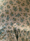 HANDMADE BLUE SHABBY ROSE PILLOW CASE WITH OR WITHOUT RUFFLE