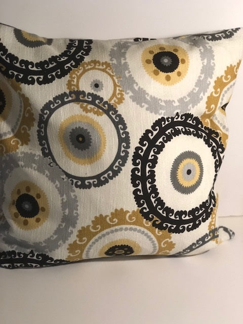HANDMADE ORNATE  CIRCLE PILLOW COVER, 18 X 18 AND 20 X 20,    $21+