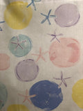 HANDMADE PASTEL CIRCLE VALANCE FOR NURSERY/CHILD'S ROOM , 50 X 15 INCHES