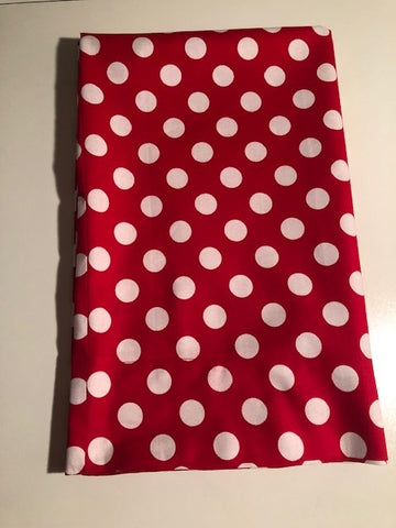 Handmade Red and White Polka Dot Pillow Case/Cover