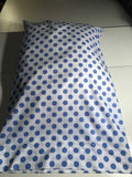 Handmade Ligt Blue Polka Dot Pillow Case/Cover