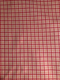HANDMADE PINK PLAID COTTON PILLOW CASE/COVER